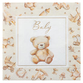12 serviettes Teddy