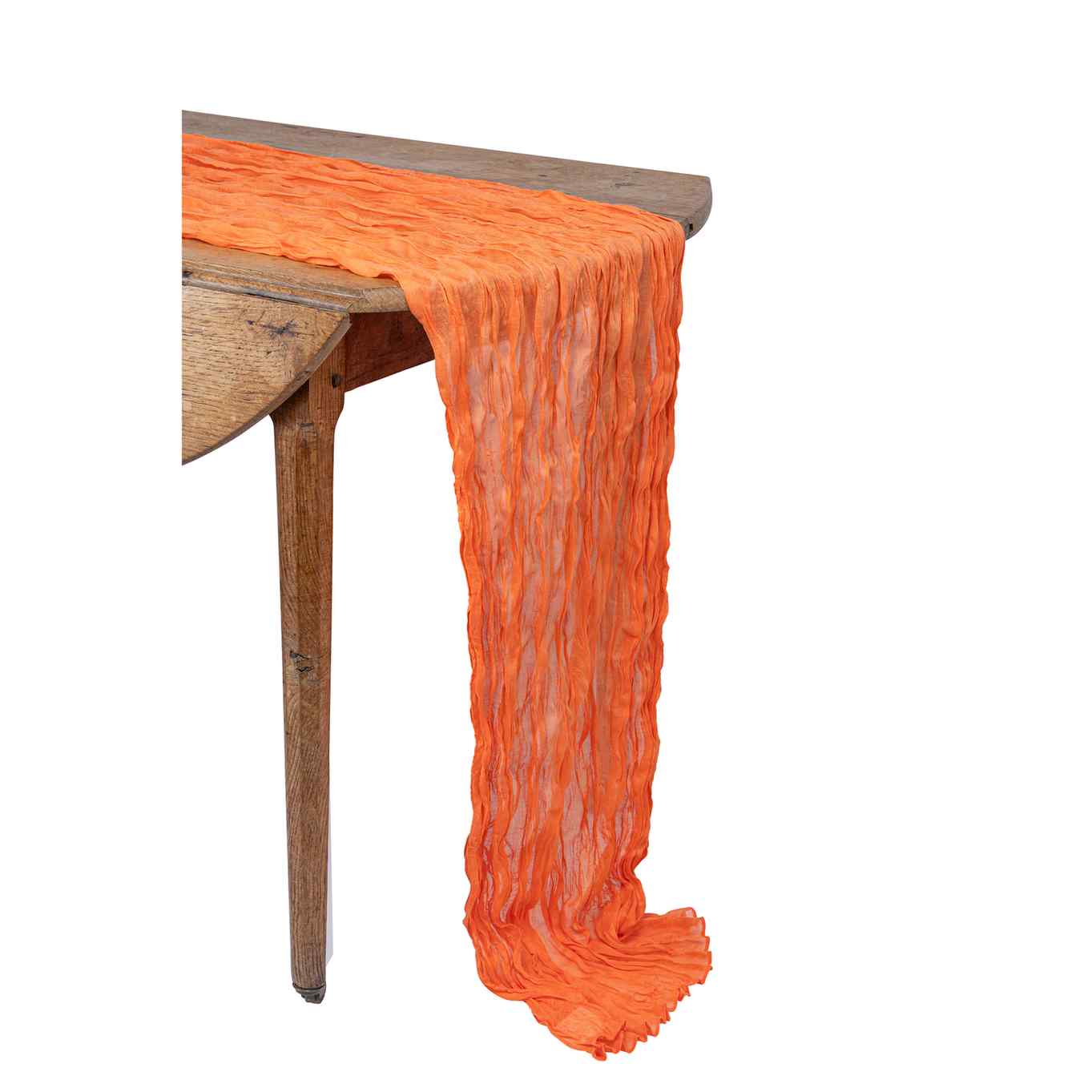 Chemin de Table Cheesecloth Orange90cmx3m - Lavable à 30°