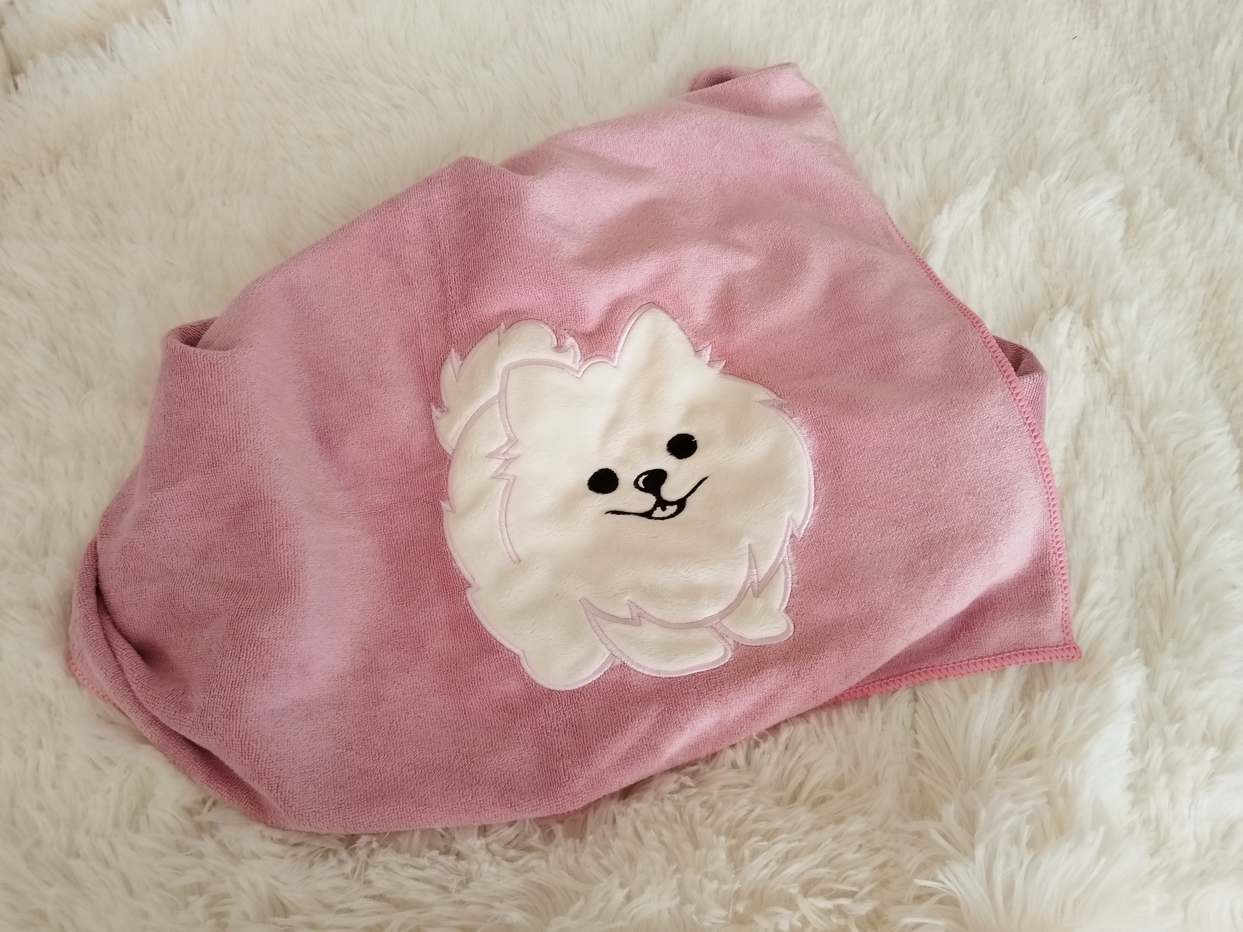 Essuie Rose Pomeranian
