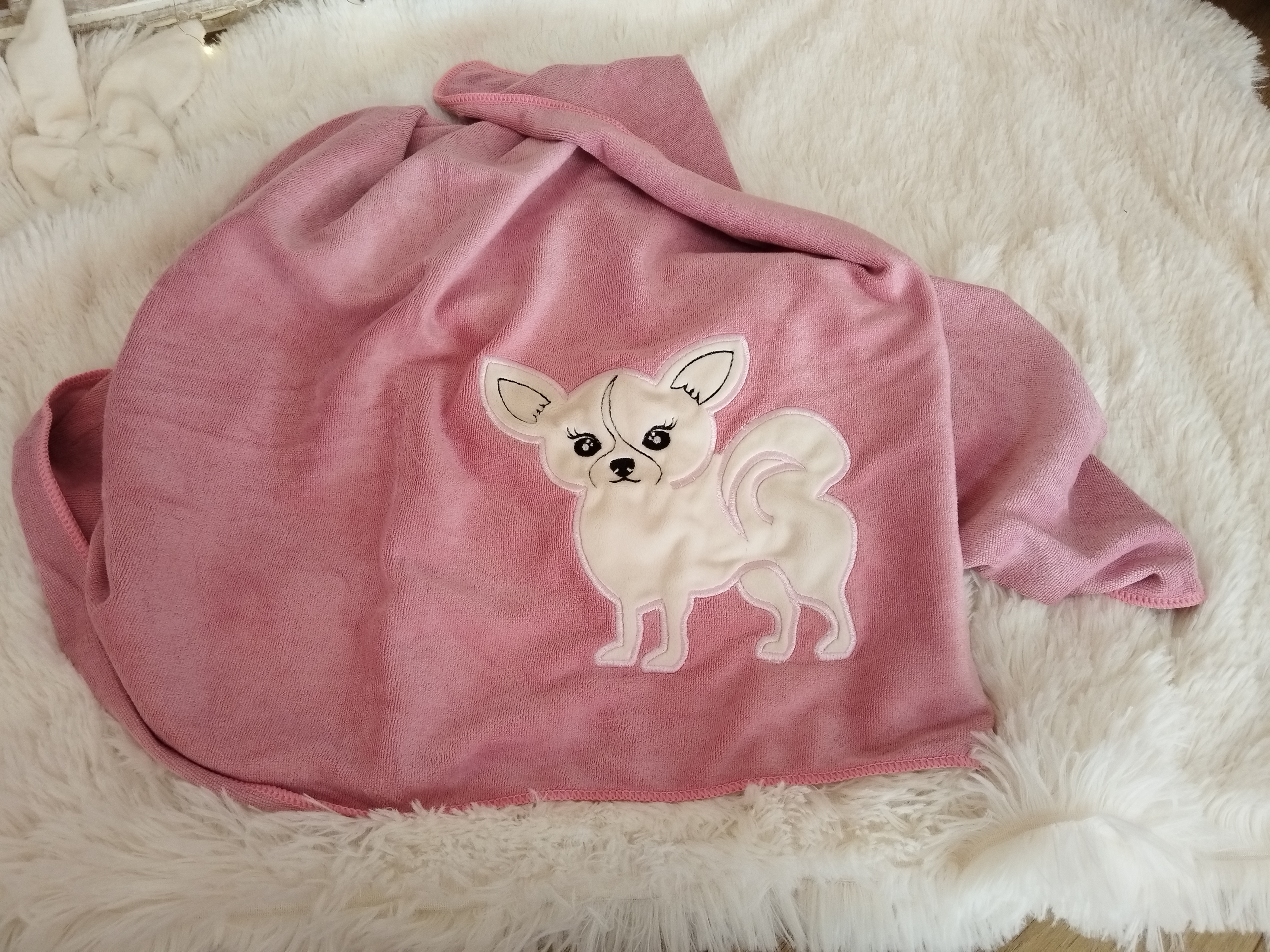 Essuie Rose Chihuahua