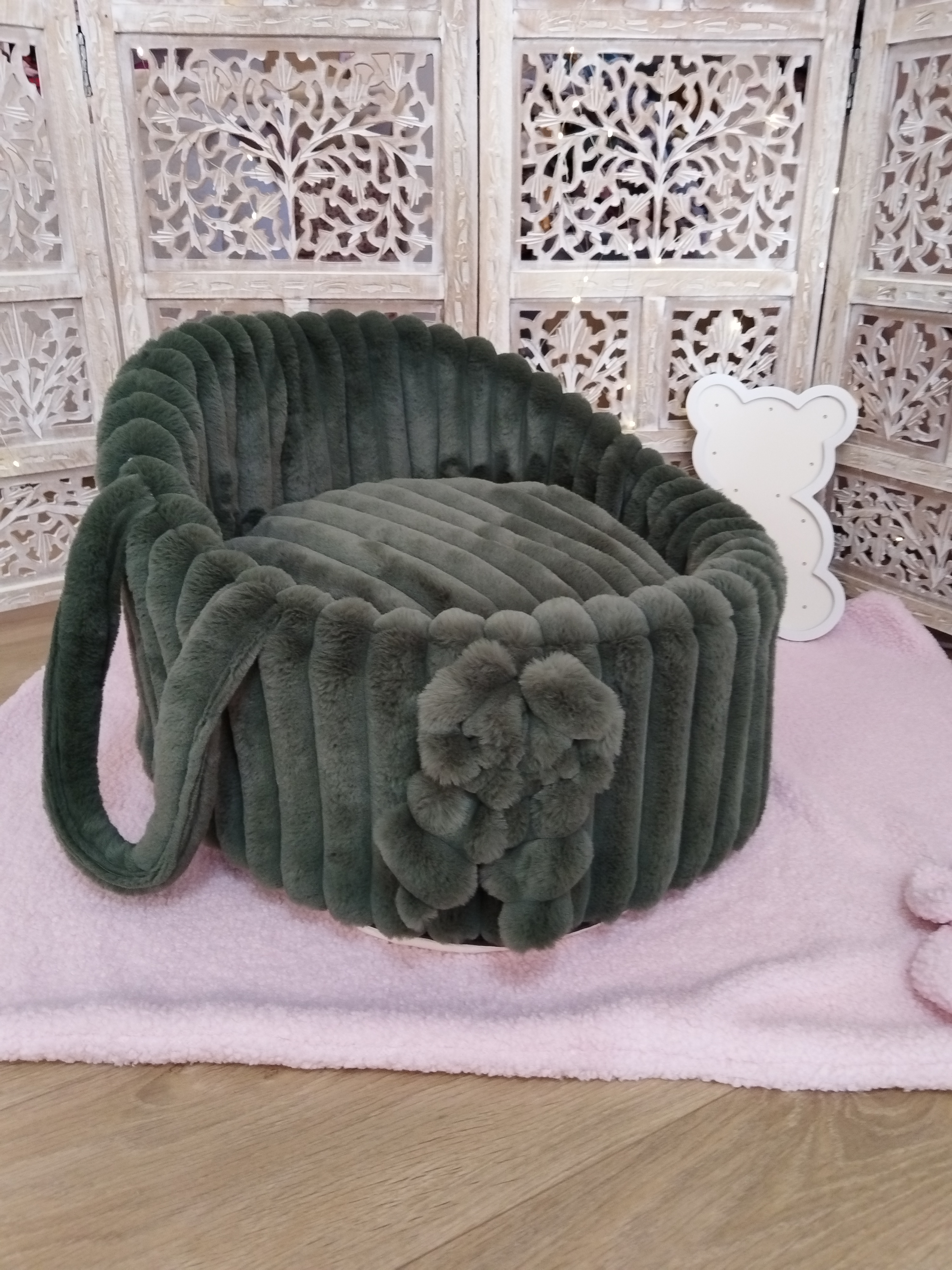 Housse Berceau - Eclats d'Emeraude Cotelée