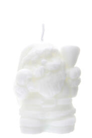 Bougie Père Noël Blanc 9.5cm