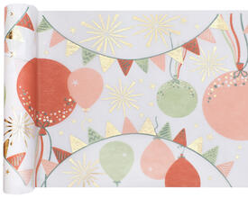 Chemin scintillant terracotta/sauge 3m