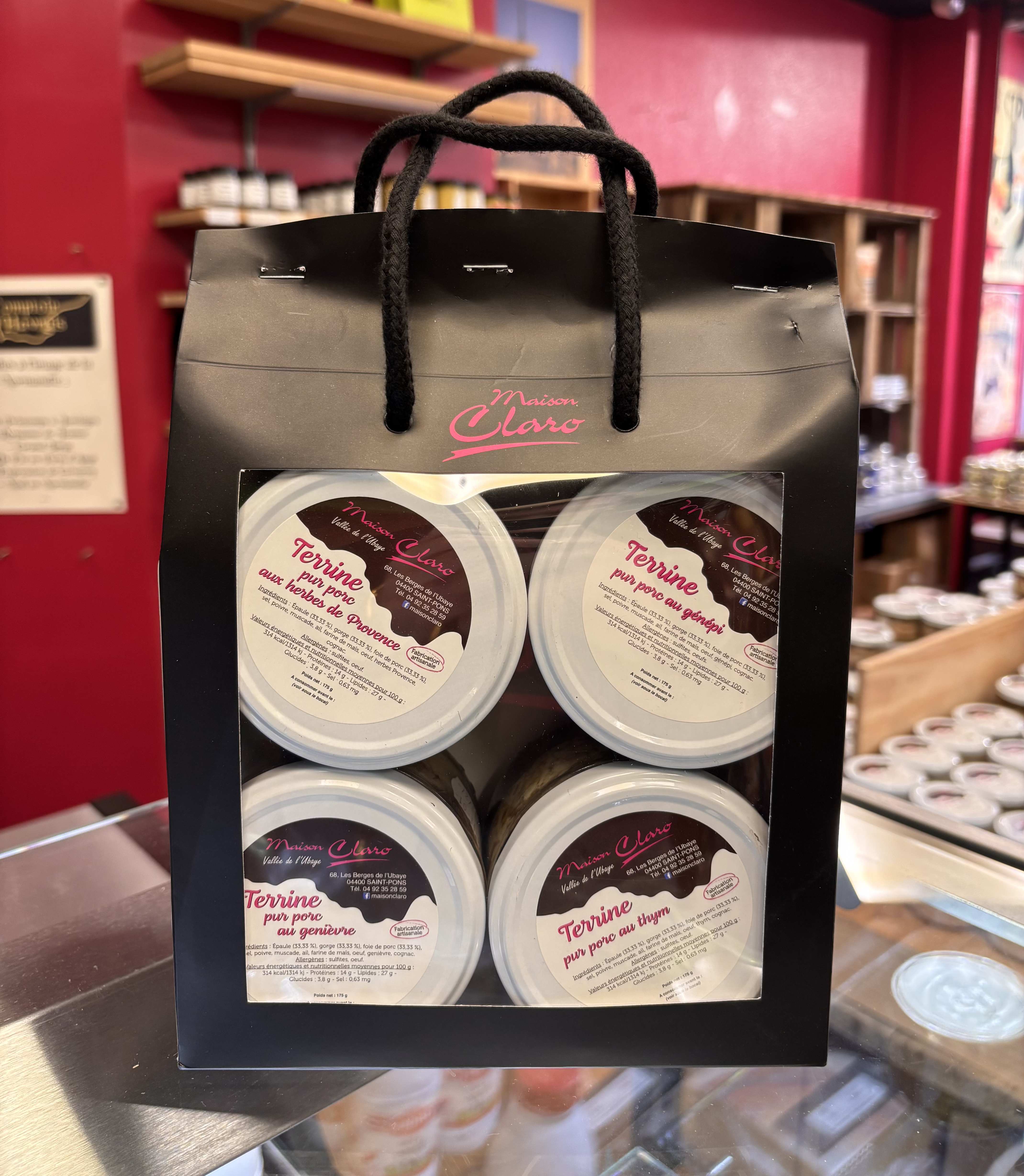 Lot de 4 Terrines Artisanale de Porc