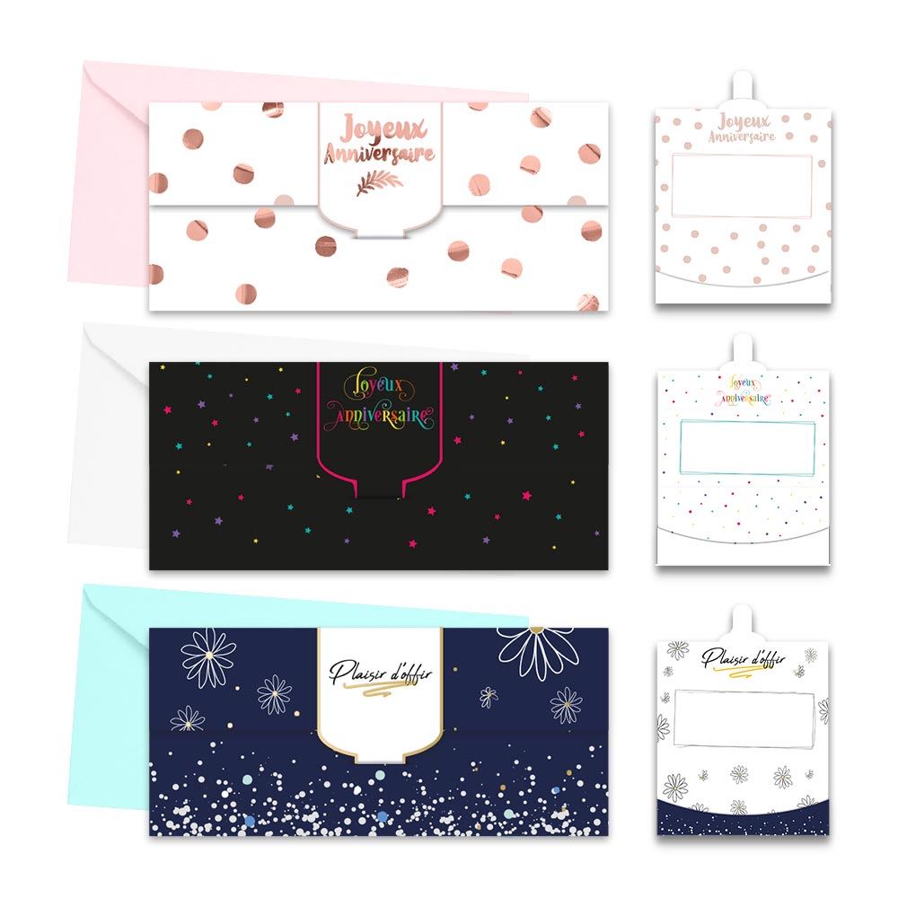 1 carte enveloppe cadeau