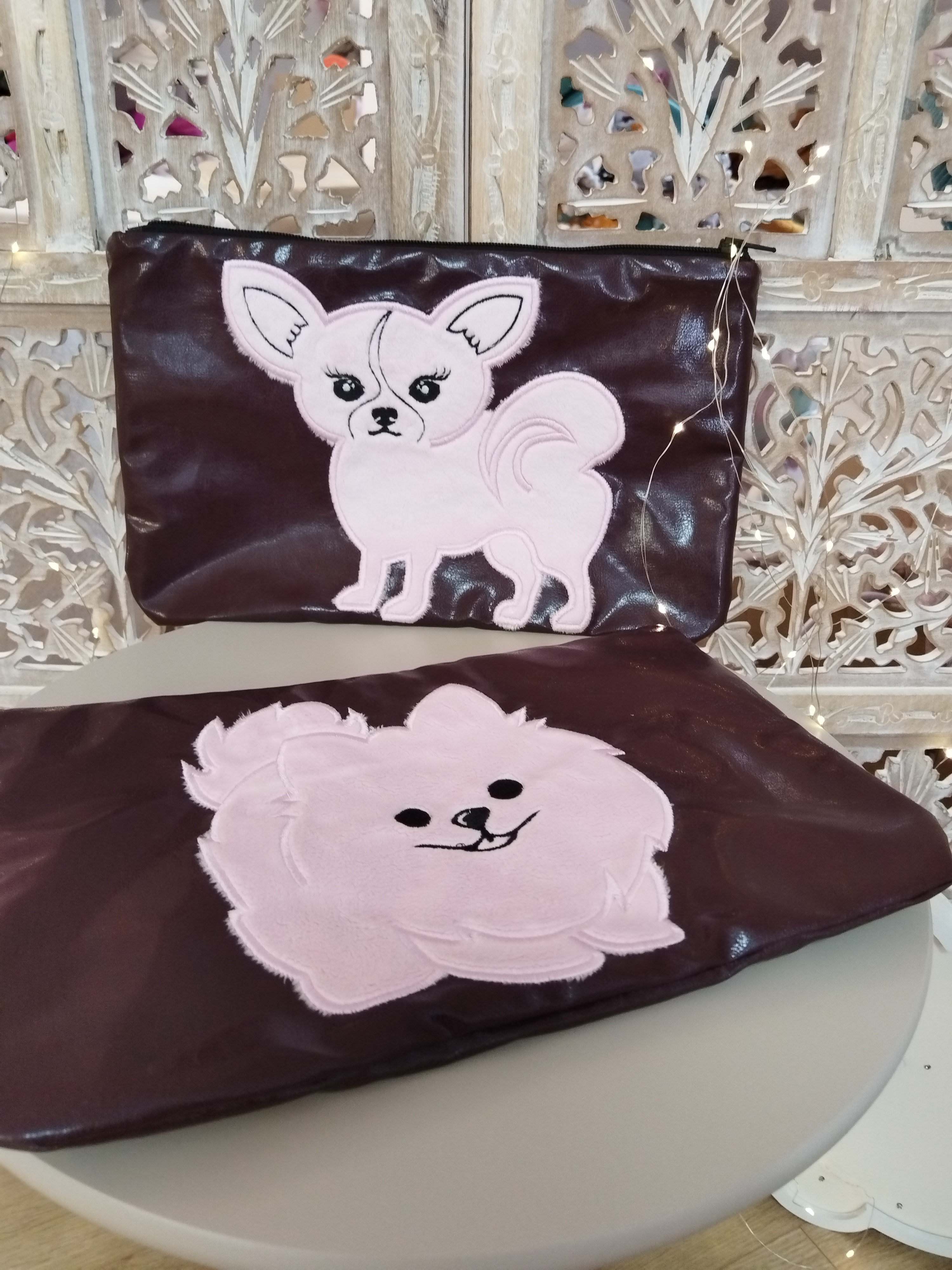 Trousse Plate - Bordeaux  