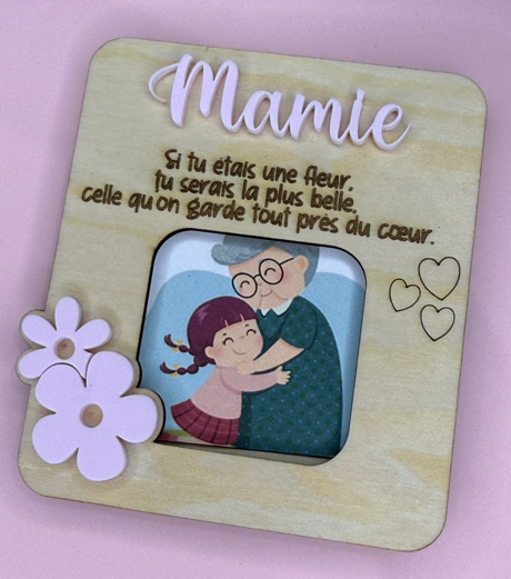 Cadre photo aimanté