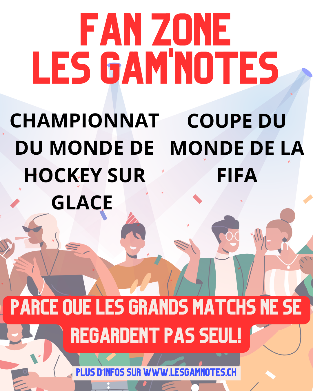 Fan Zone: mondial du Hockey et coupe du monde de football