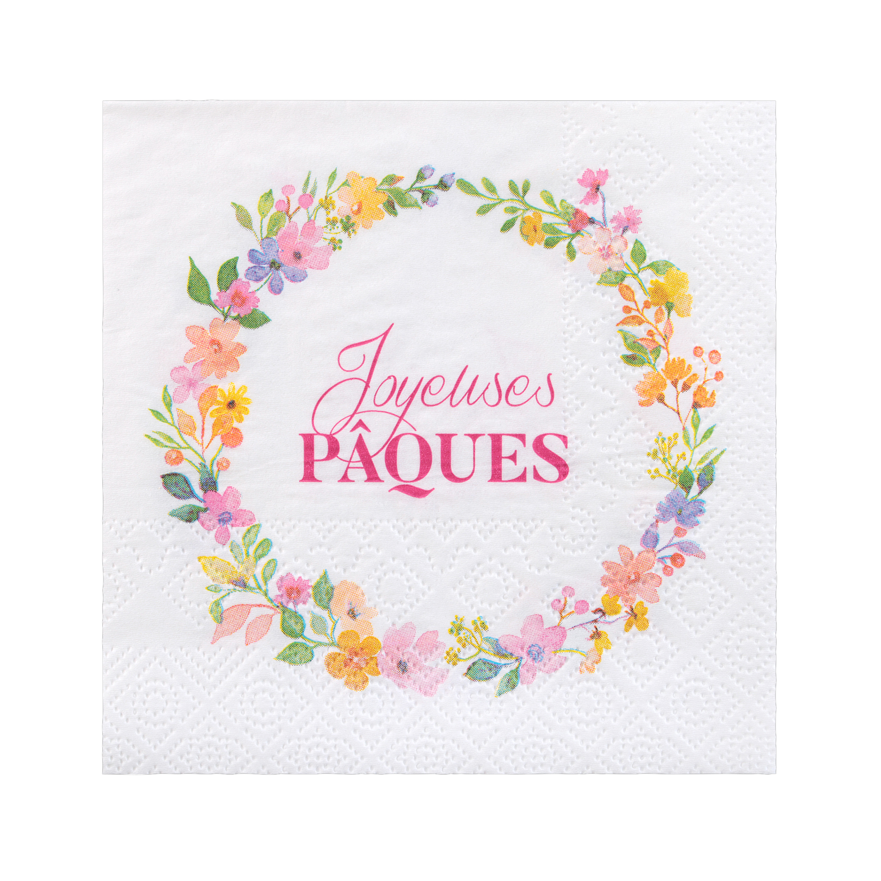 12 serviettes paques 25x25cm