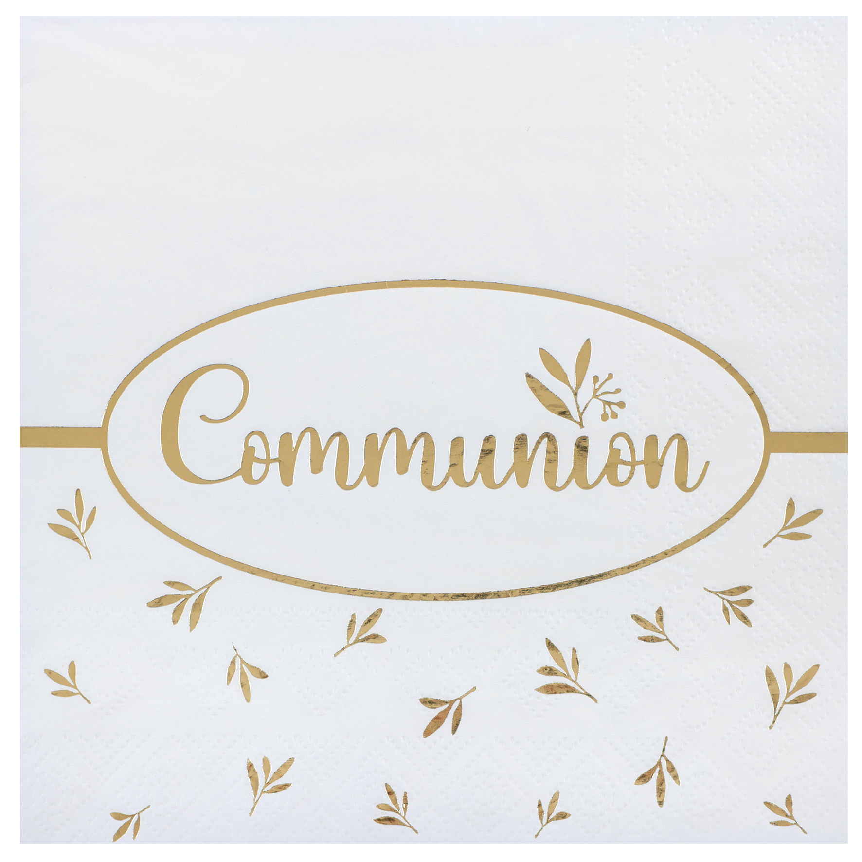12 serviettes communion birdy 33x33cm