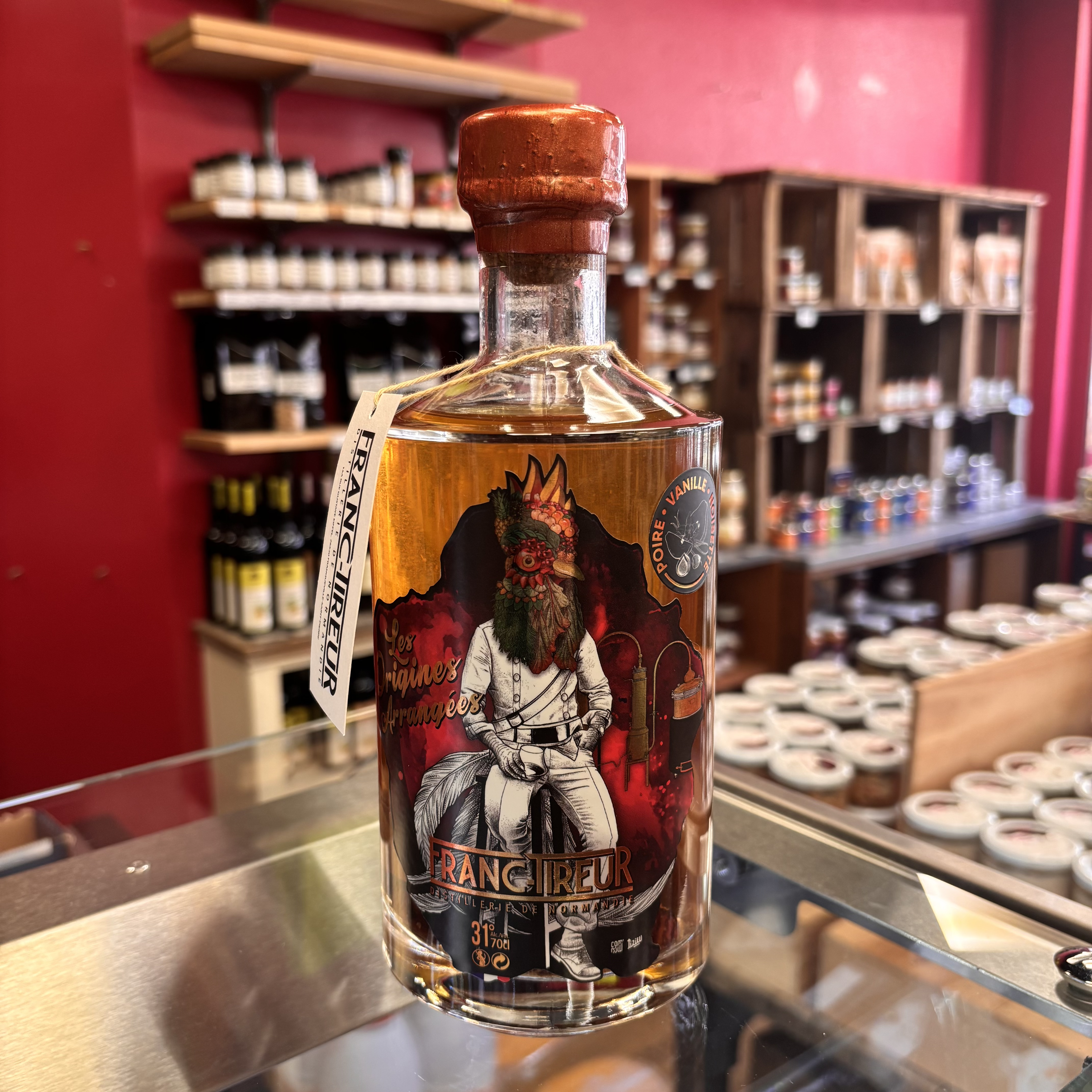 Rhum Arrangé  Normand Poire-vanille-noisette " Distillerie Franc-Tireur "