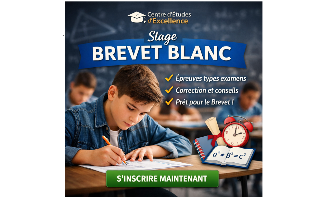 Brevet Blanc – En Présentiel – Versailles (2h)