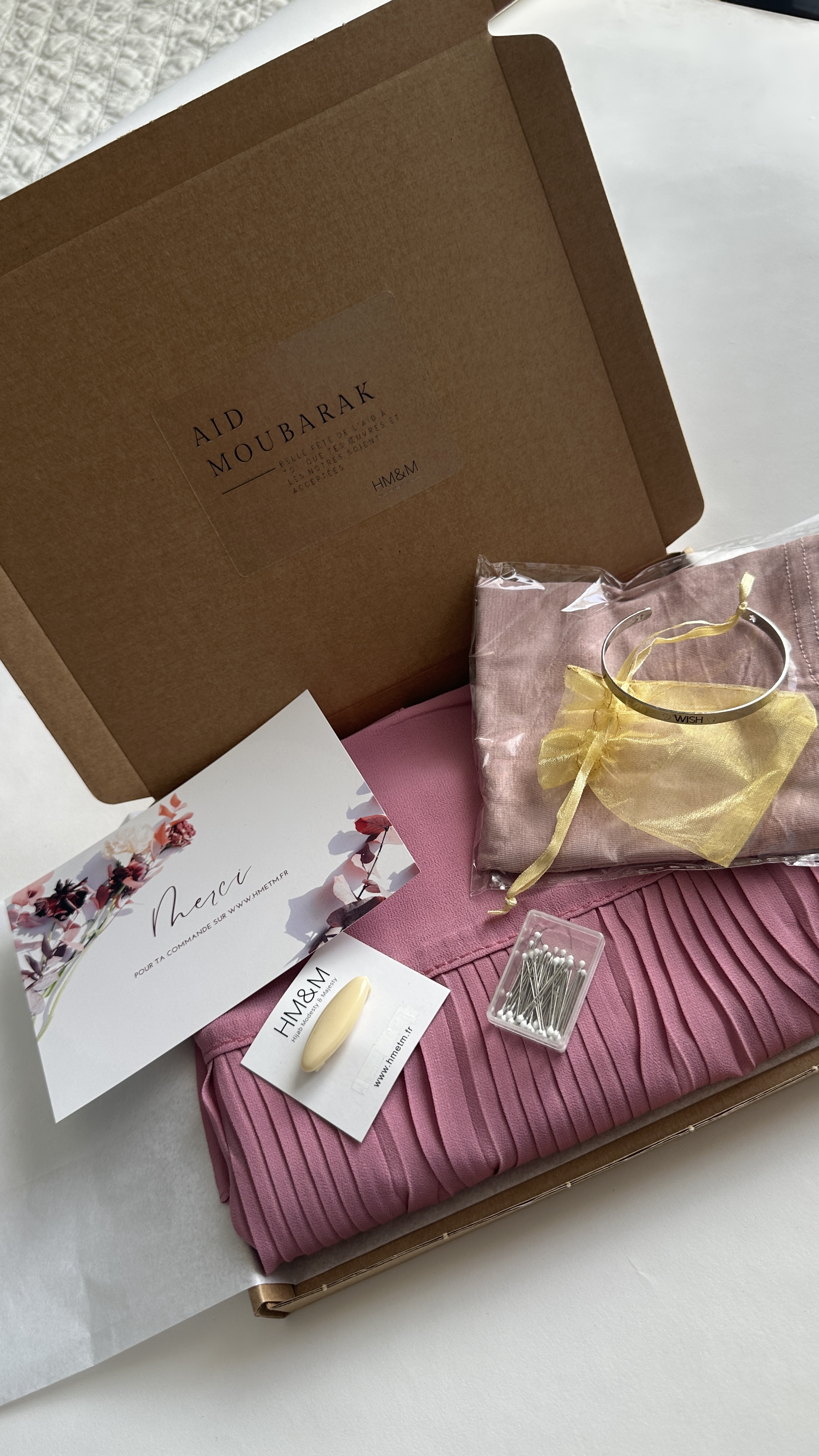 Box Cadeaux fille rose