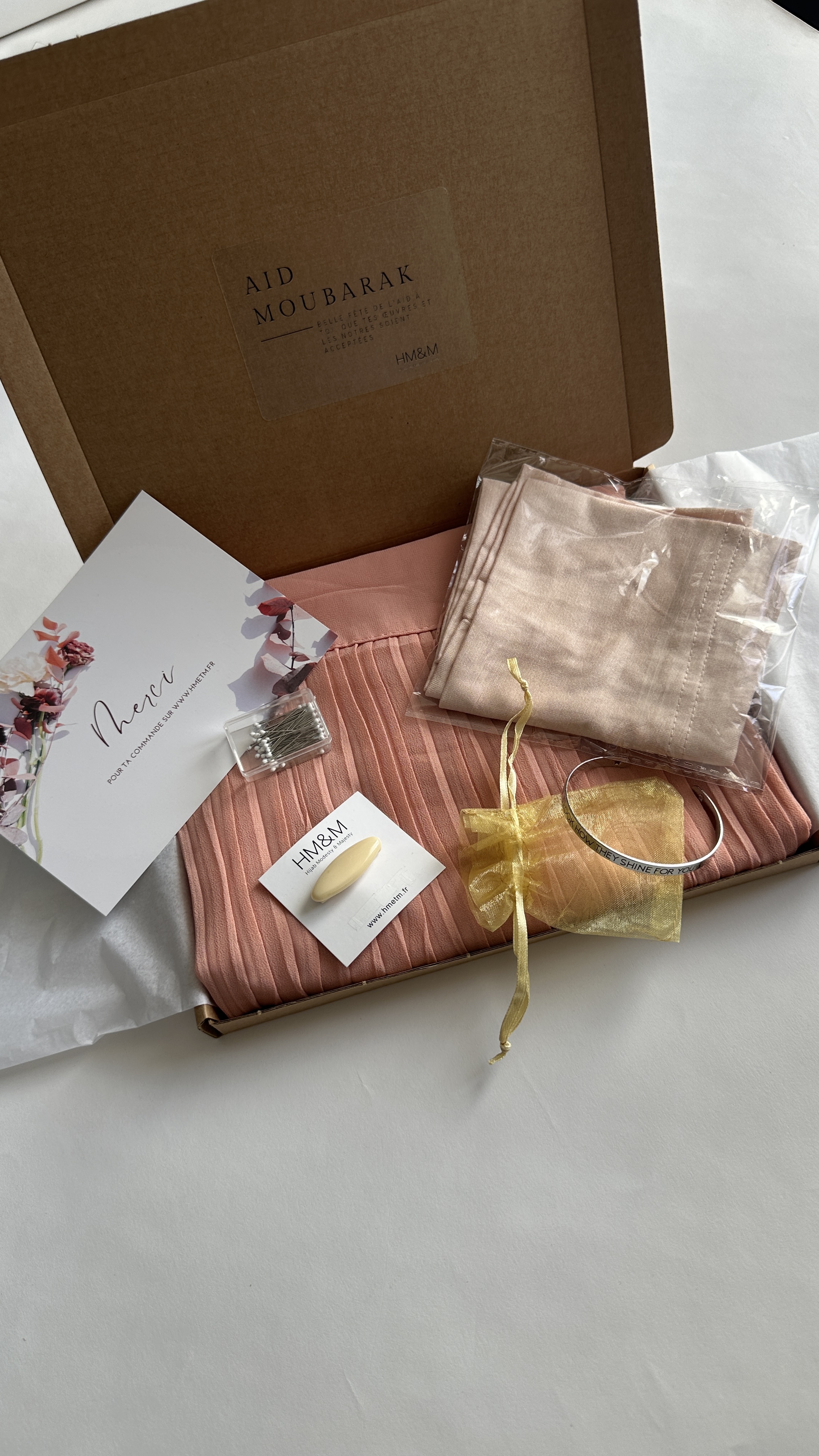 Box Cadeaux fille saumon