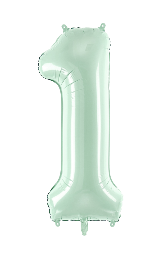 Ballon 1 alu vert 72 cm