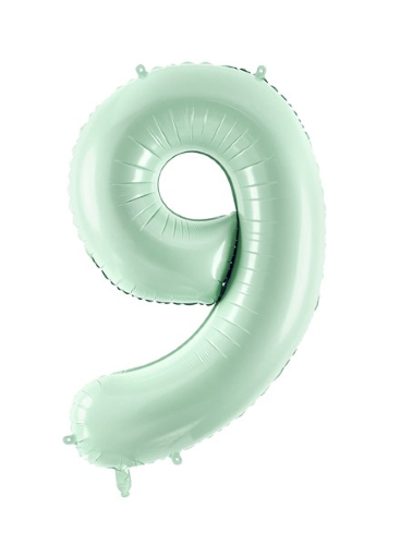 Ballon 9 alu vert 72 cm