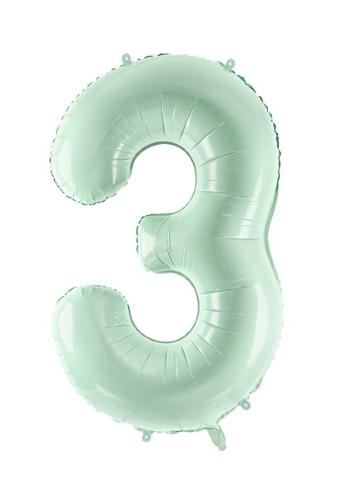 Ballon 3 alu vert 72 cm