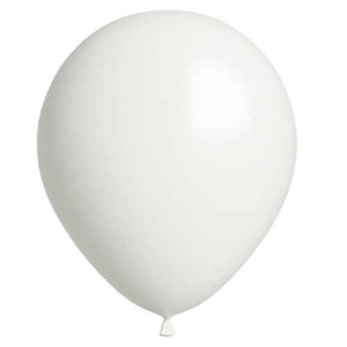 25 ballons Blanc