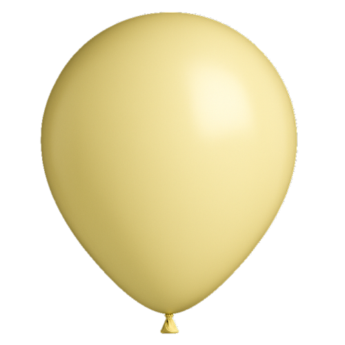 25 ballons Jaune pastel