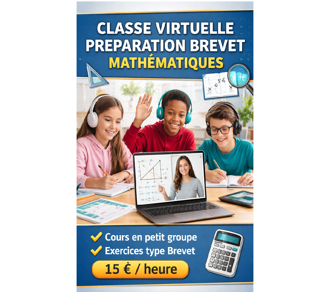 Classe virtuelle – Préparation Brevet (Mathématiques)
