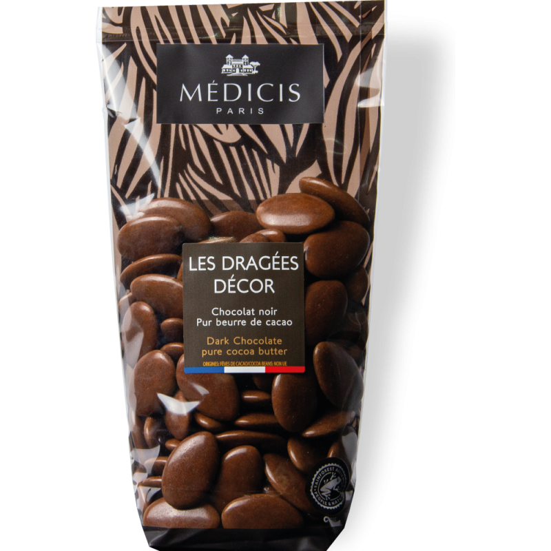 250 g dragées chocolat décor chataîgne
