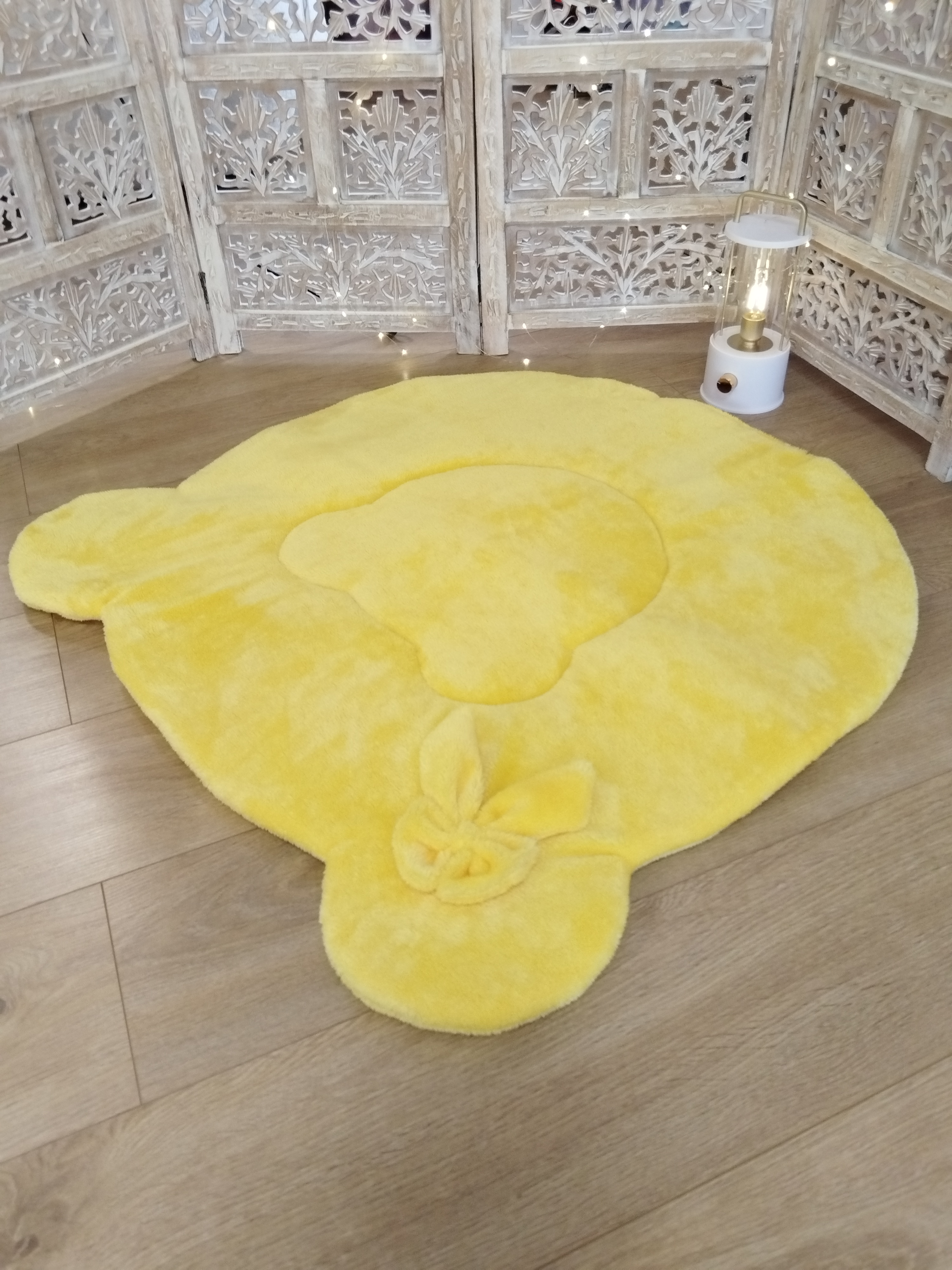 Tapis Ours Pilou Jaune