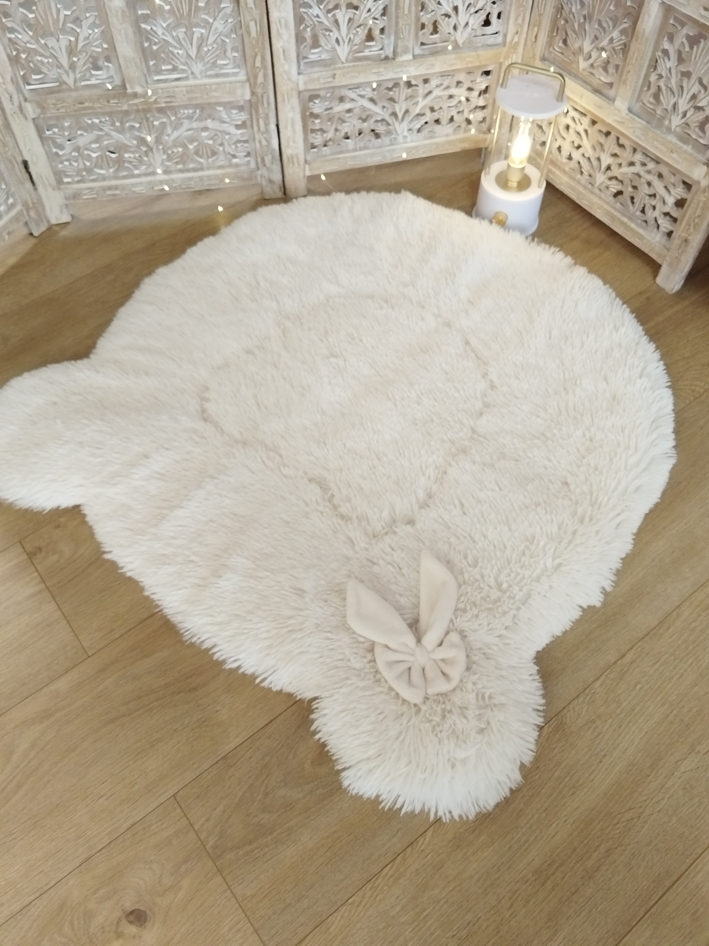 Tapis Ours La danse des Saisons Vanille