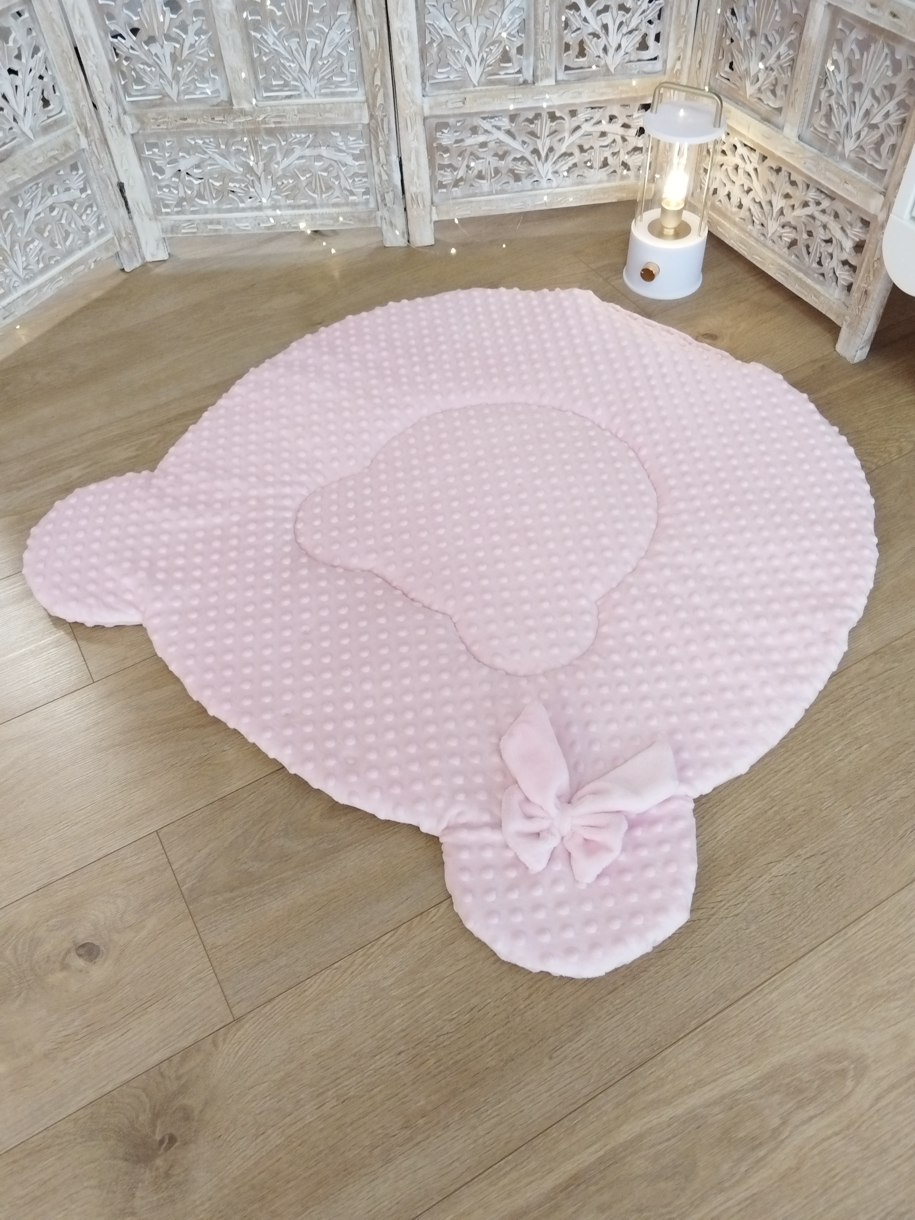 Tapis Ours Bubble Rose