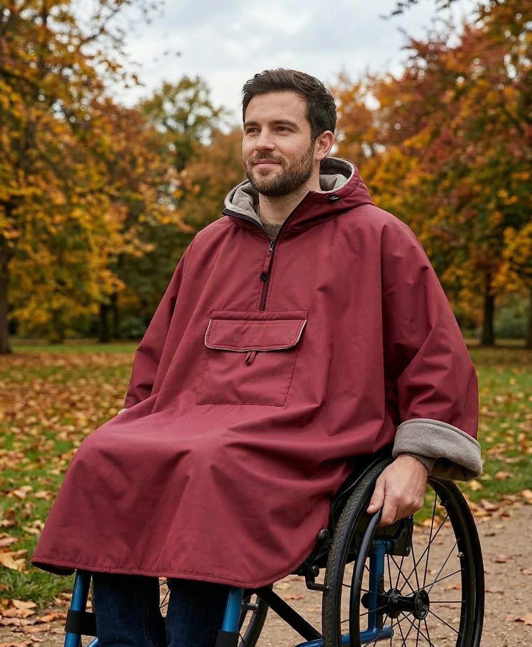 CAPA IMPERMEABLE FORRADA EN TEJIDO POLAR