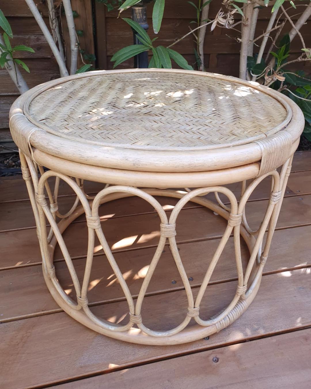 Table en rotin