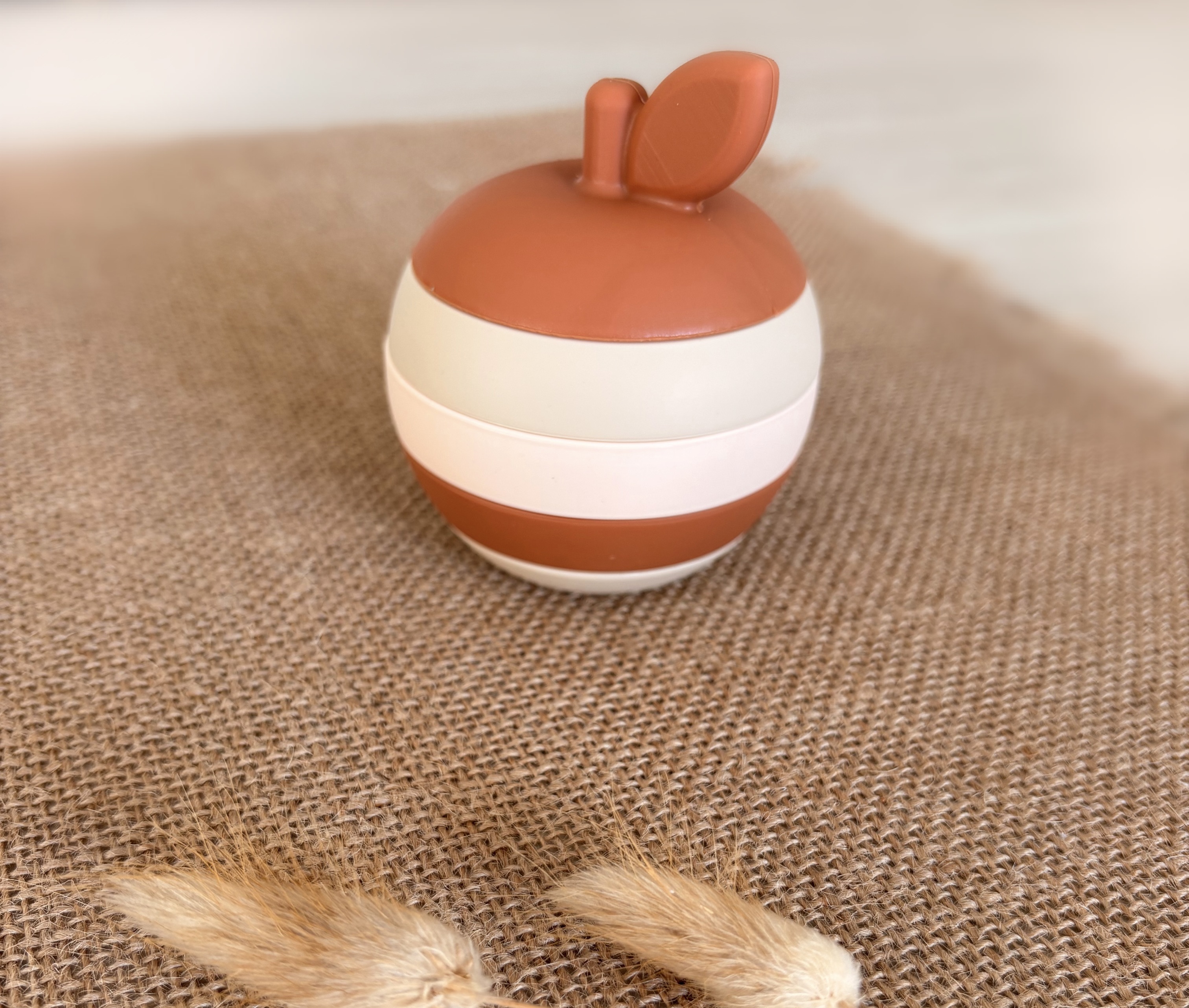 Orange empilable en silicone - Terracotta