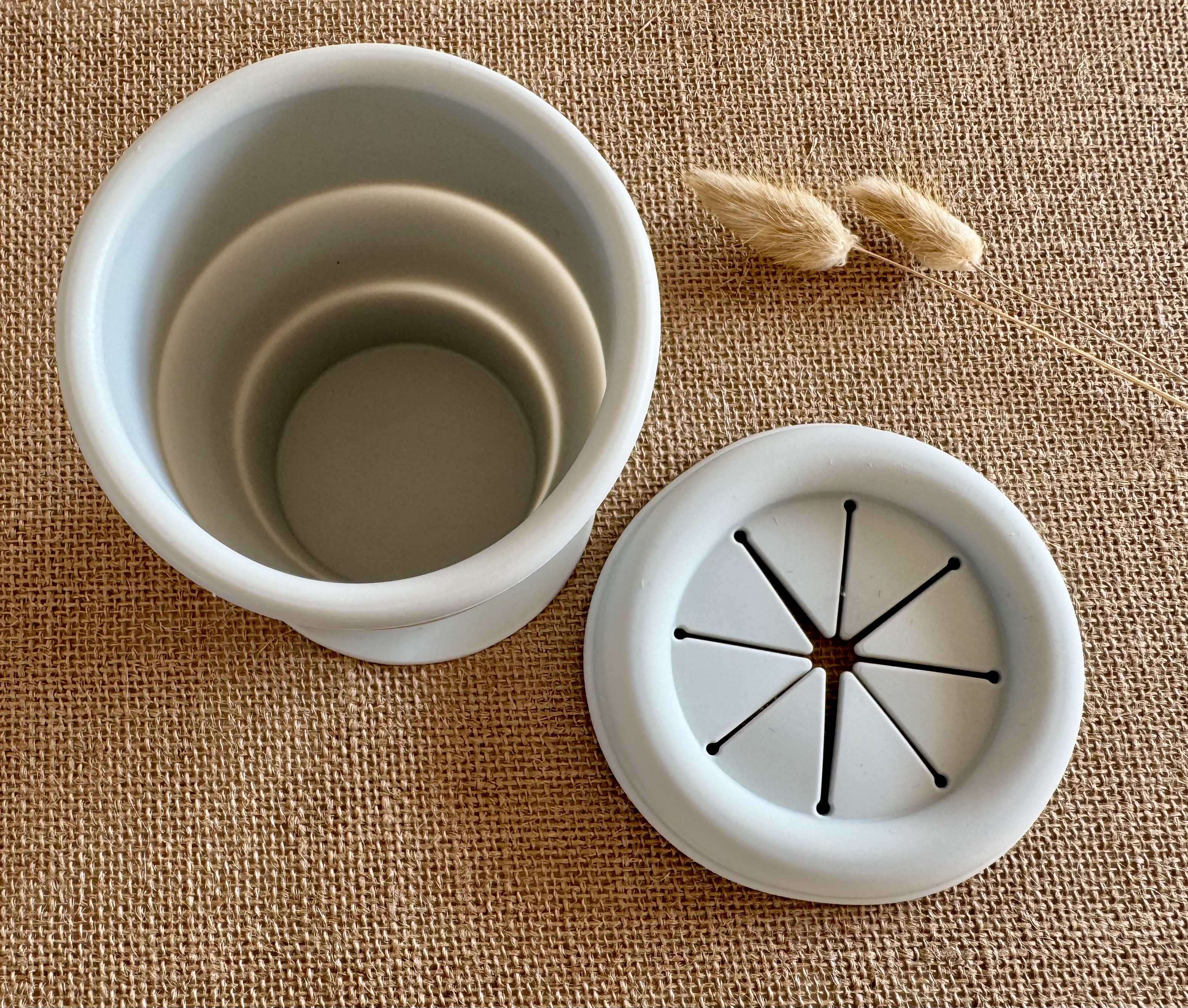 Gobelet à collation en silicone - Gris