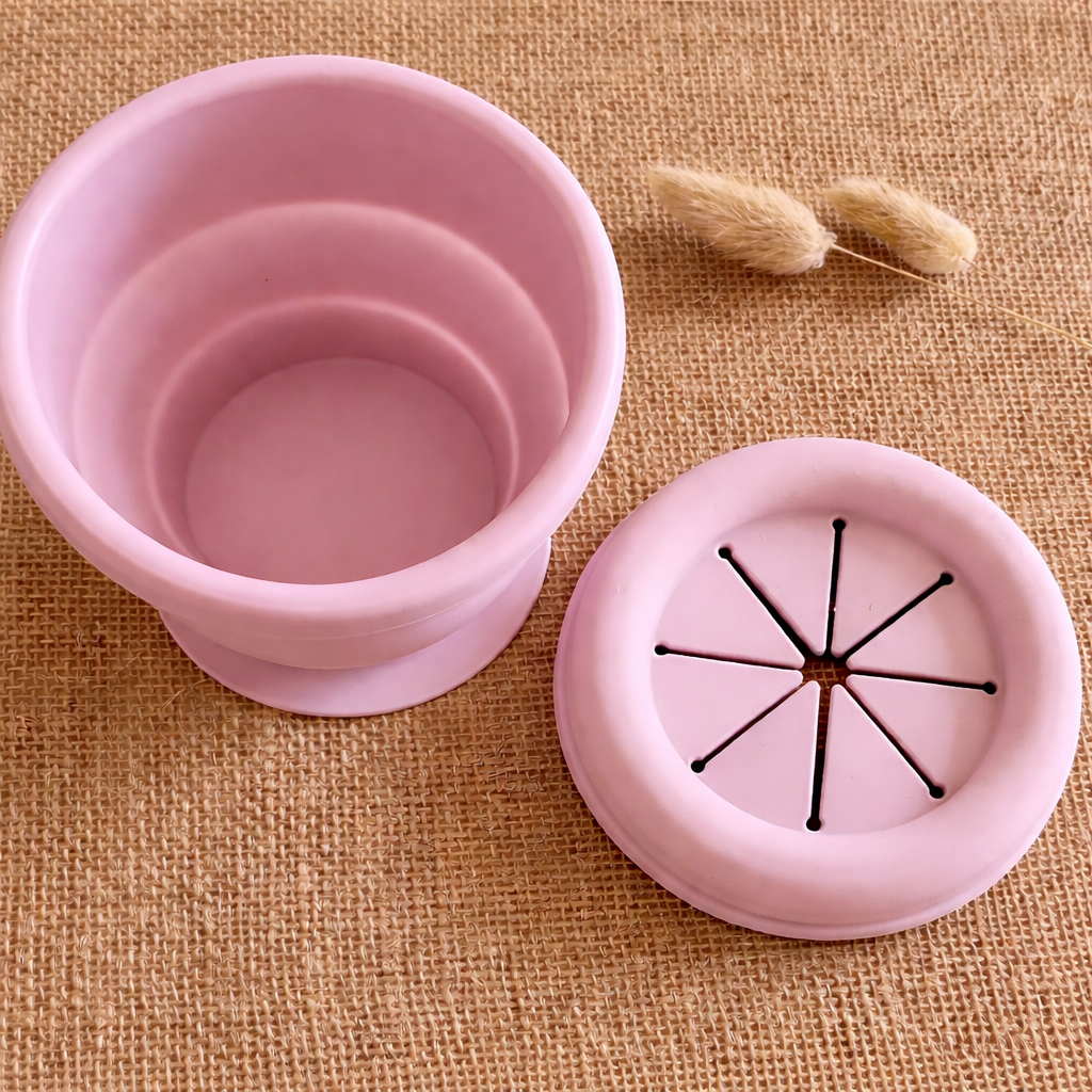 Gobelet à collation en silicone - Mauve