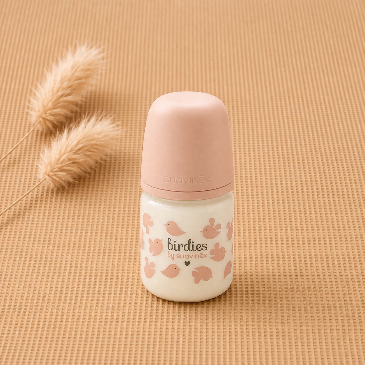 Biberon Suavinex en verre 120ml tétine SX Pro S - Birdies