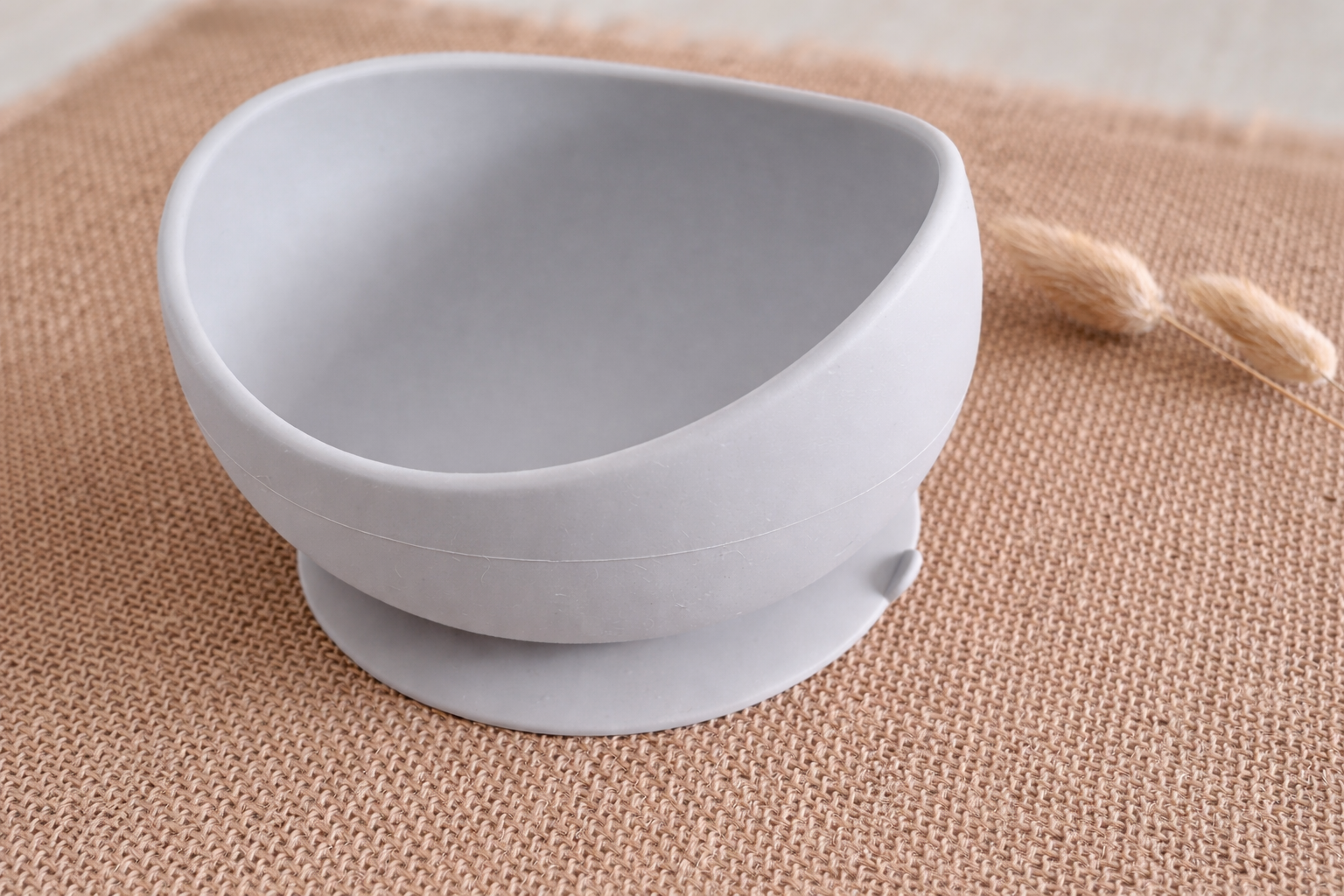 Bol en silicone antidérapant - Gris