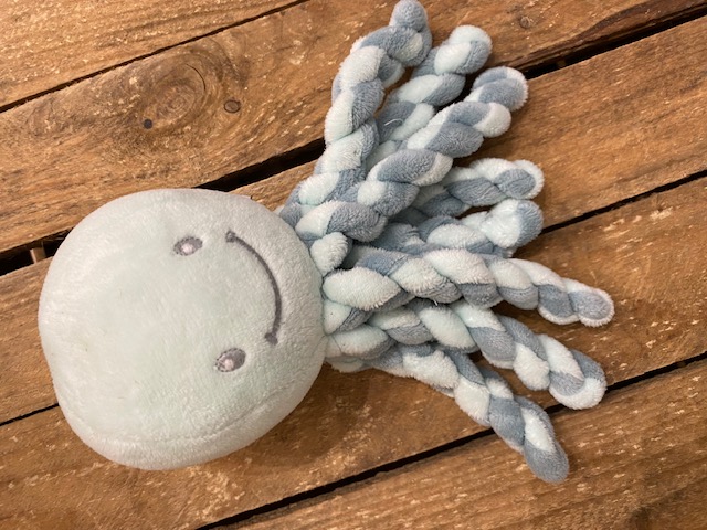 Doudou pieuvre vert d'eau - NATTOU 