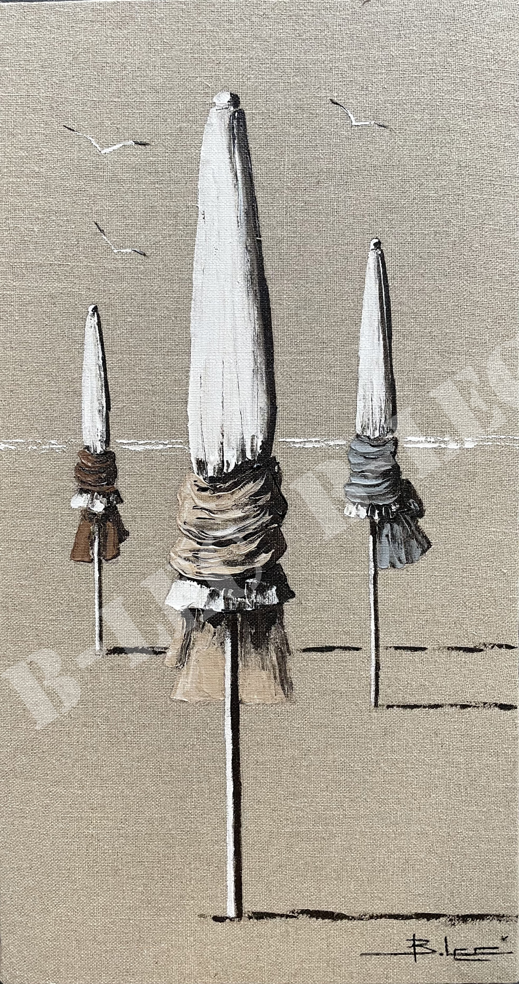 Parasols tons naturels