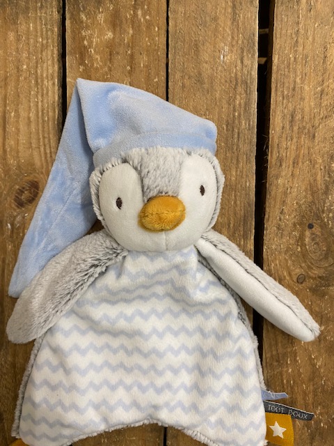 Doudou plat pingouin - TAPE A L'OEIL