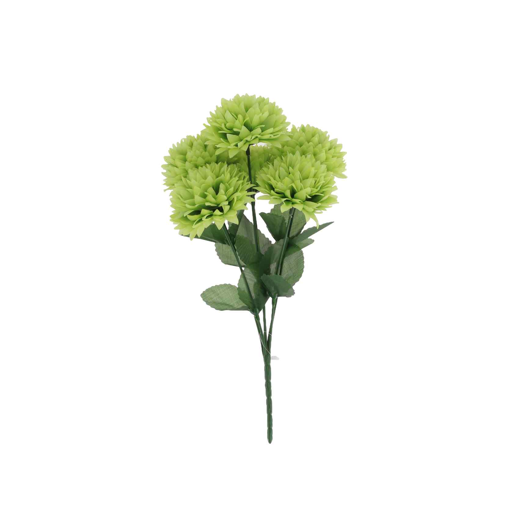 Bouquet 6 dahlias vert 32cm