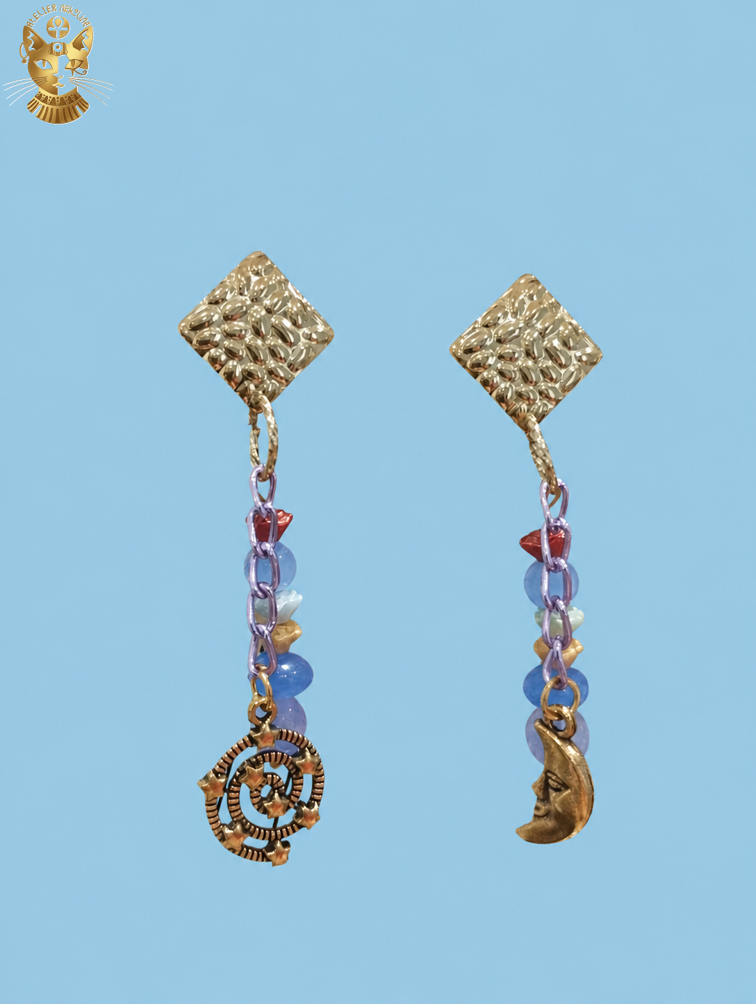 Boucles d'oreilles galaxie