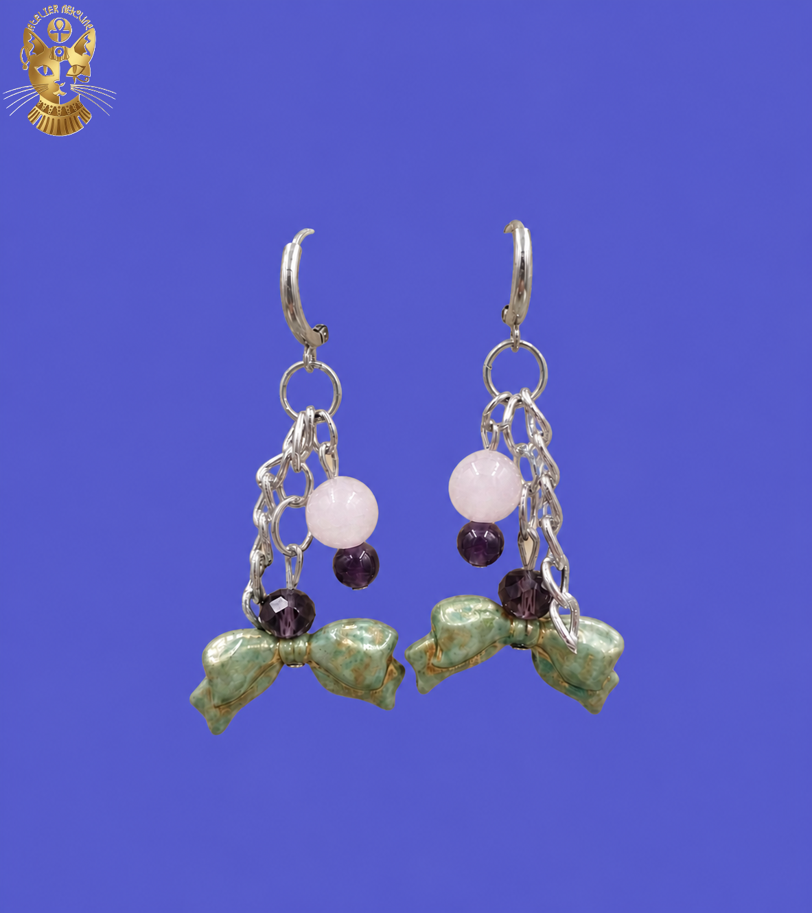 Boucles d'oreilles ruban d'Alice
