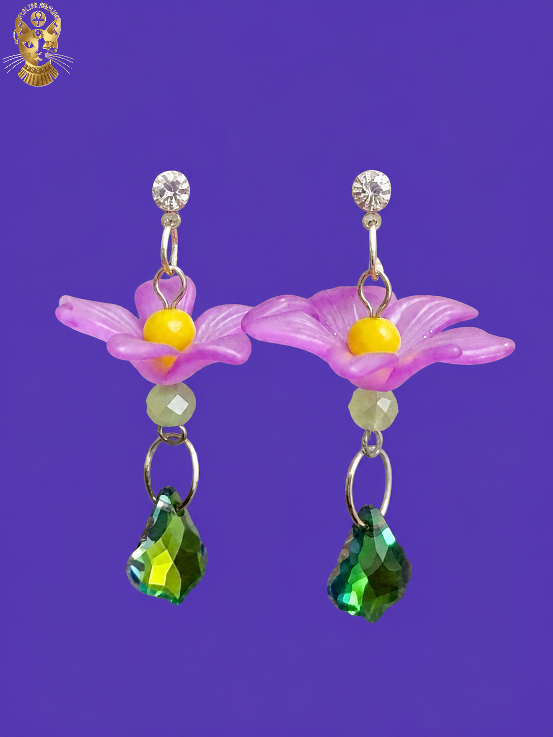 Boucles d'oreilles les fleurs parlent