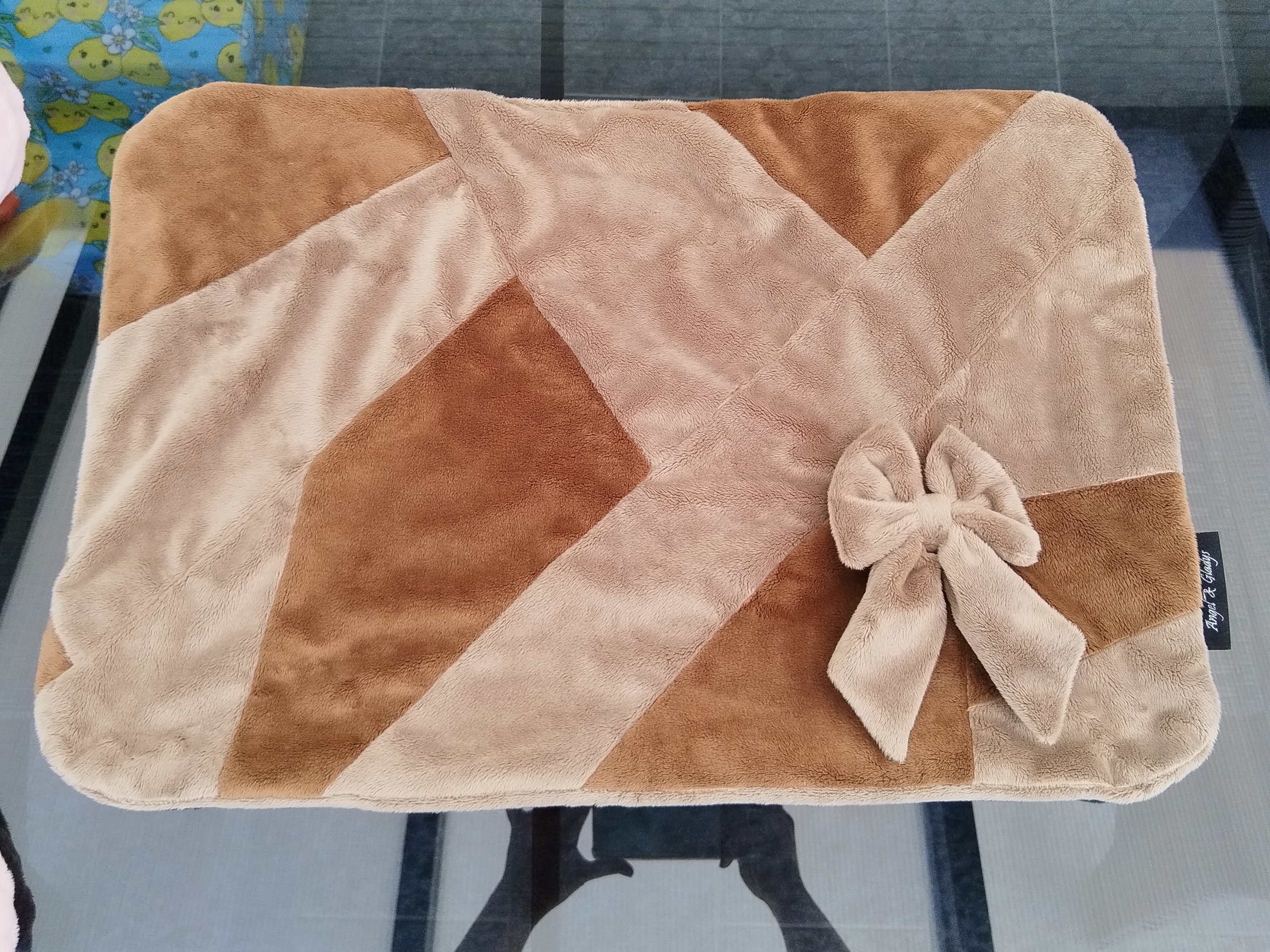 Couverture Patchwork Mocca Coconut T1  