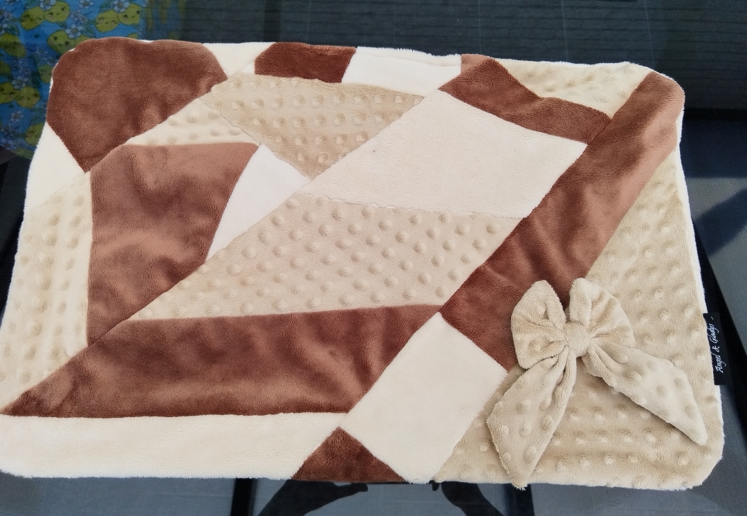 Couverture Patchwork Caramel Coconut Pudding T1   