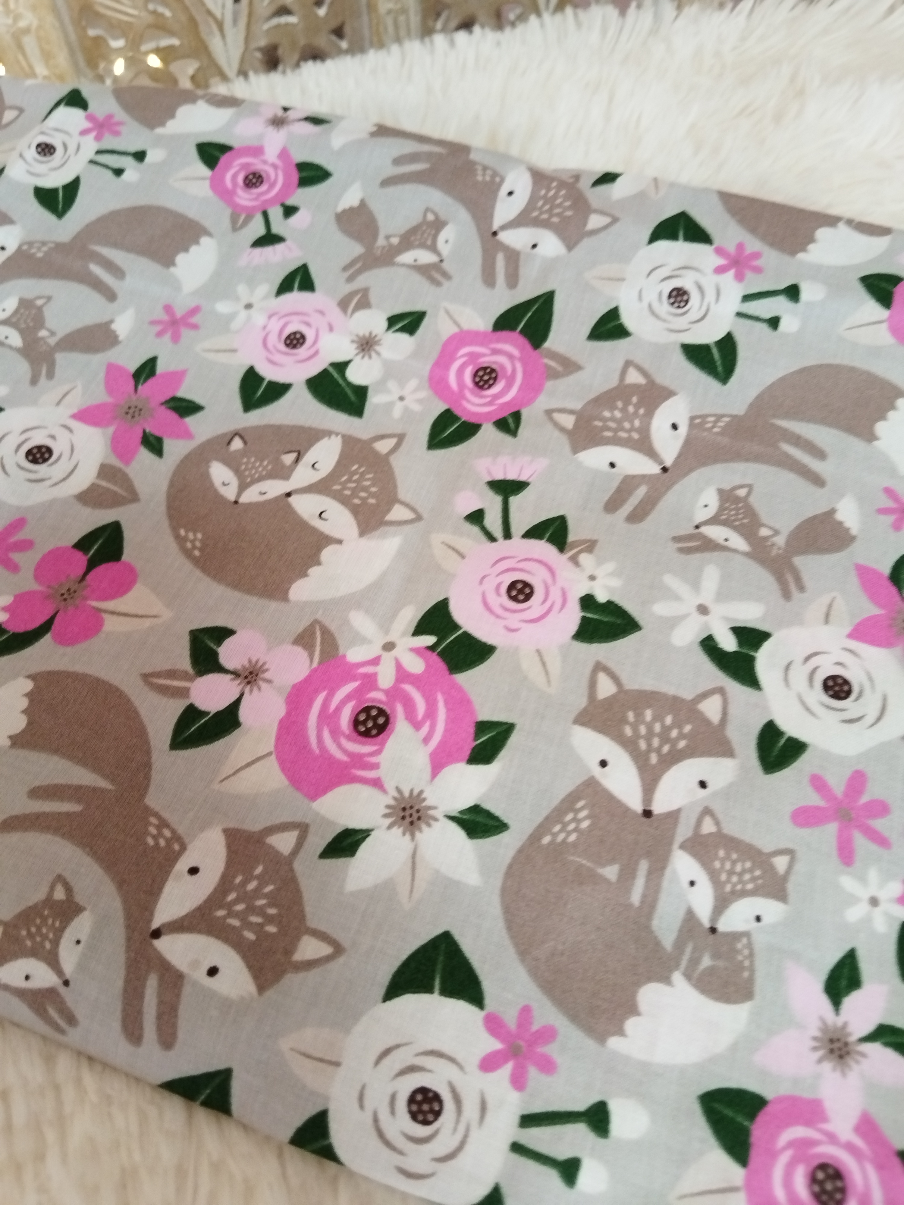 Housse 50x40cm Petits Renards