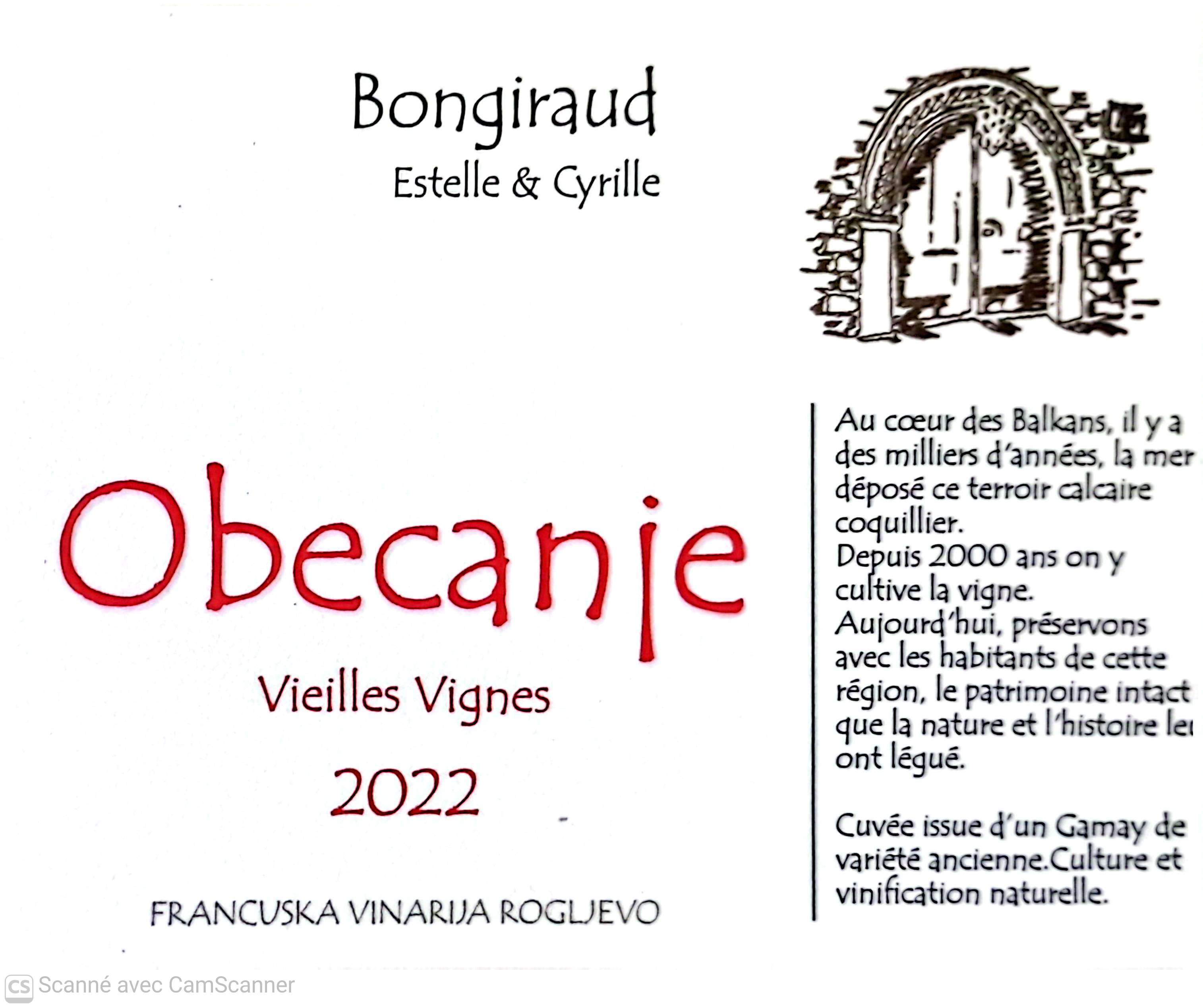 OBECANJE Vieilles vignes 2022