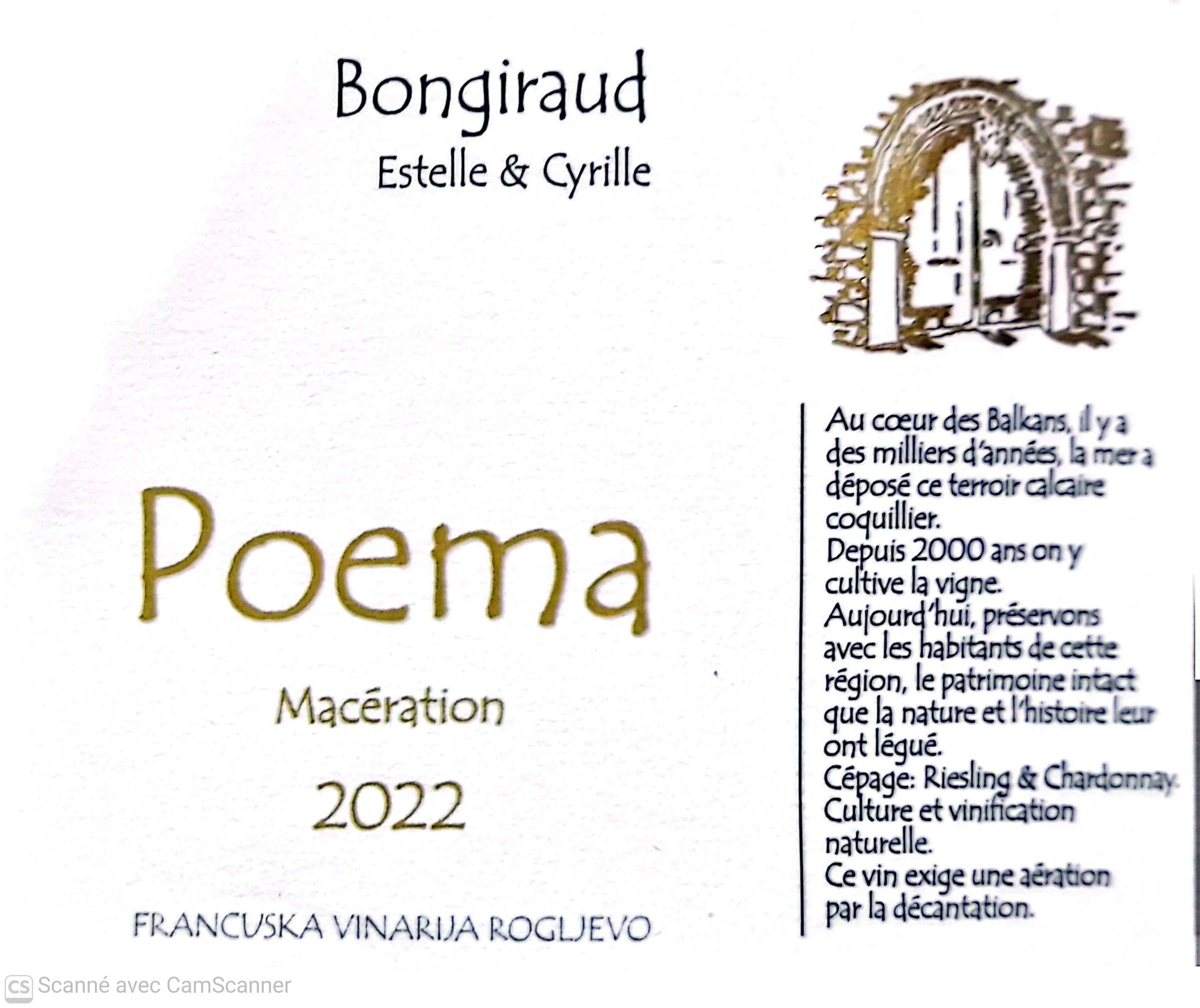 POEMA 2022 macération légère