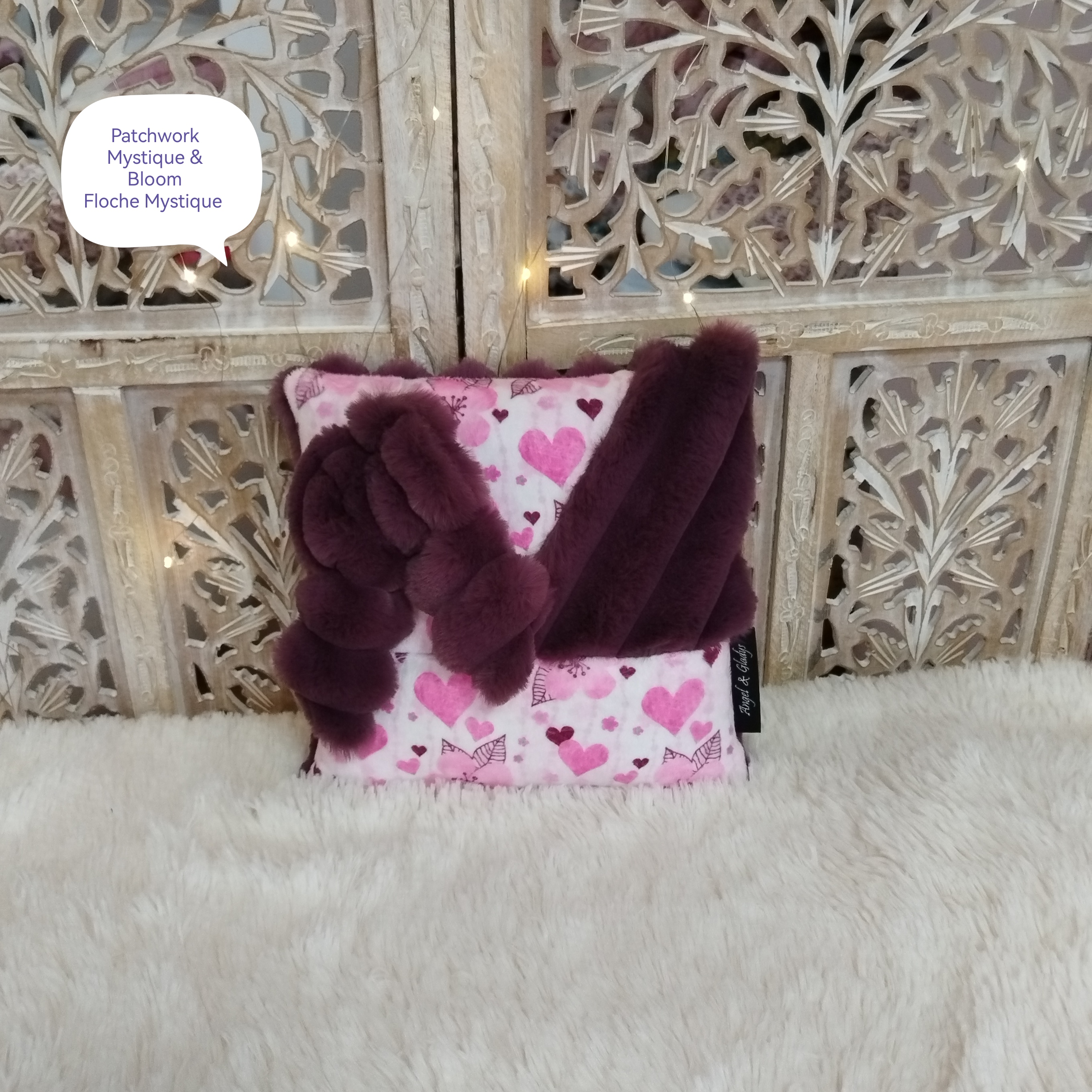 Coussin Patchwork Mystique Bloom Floche Mystique