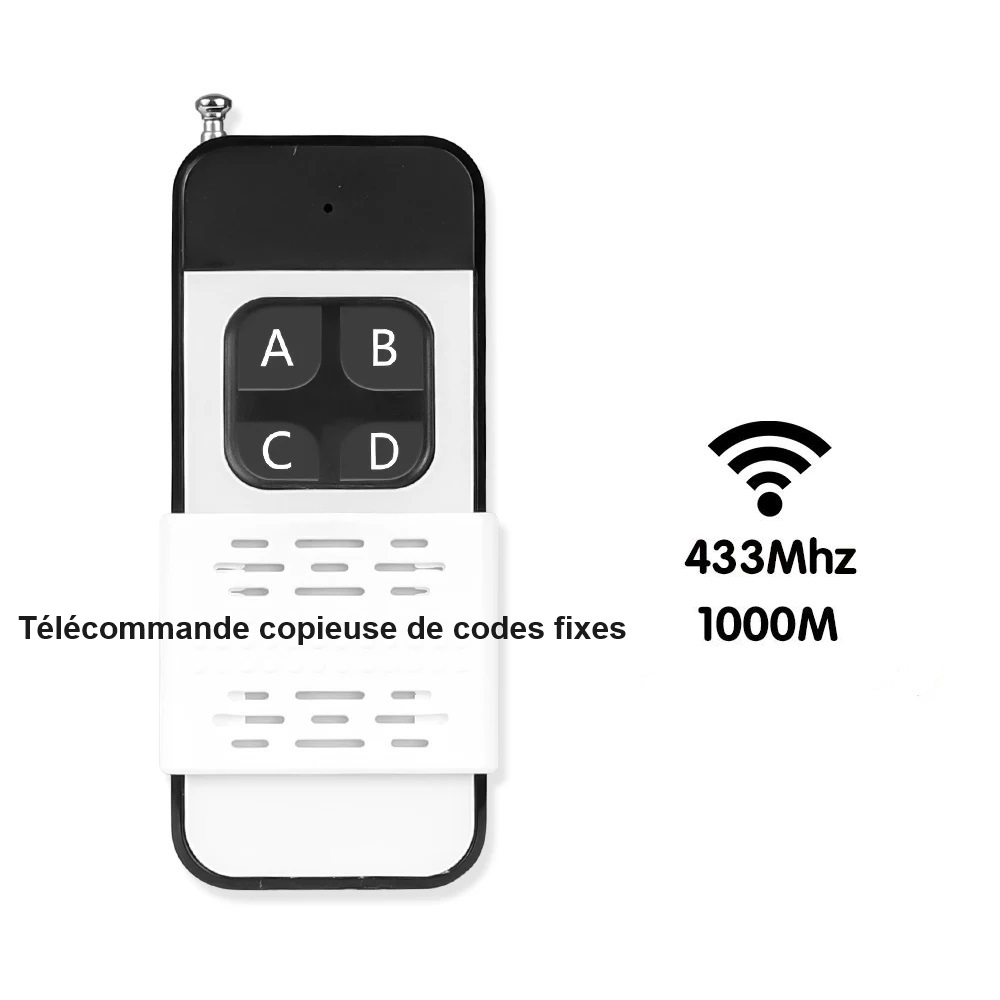 Generic_TX1000-C télécommande copieuse longue portée 1000m 433mhz