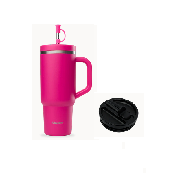 Travel Cup isotherme + Bouchon étanche, magenta, QWETCH, QD3962
